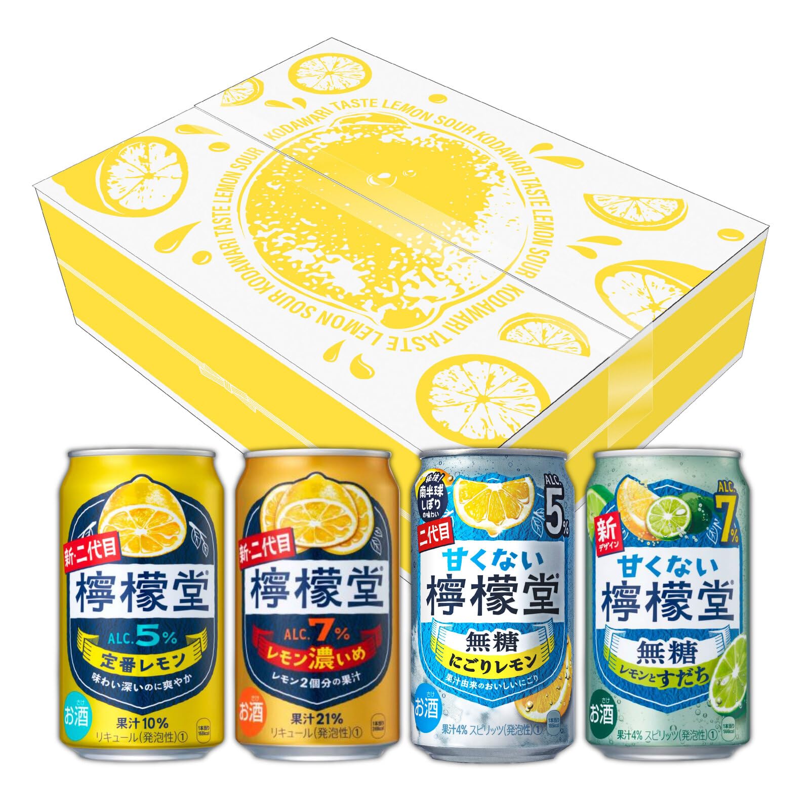 お酒　チューハイ　まとめ売り 檸檬堂　THE PEEL タコハイ　詰め合わせ Amazon.co.jp: 檸檬堂 レモン チューハイ 4種 詰め合わせ ギフト